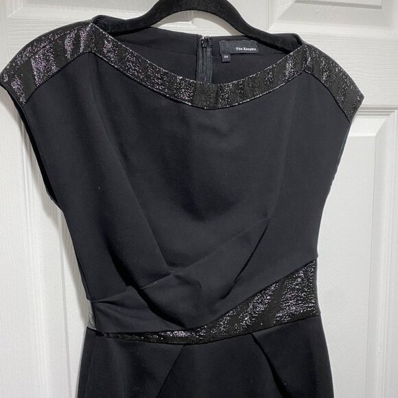 The Kooples Black Size 6 Cocktail Pocket Mini Dress Hopla Stretch Baddie Dark - Picture 2 of 6